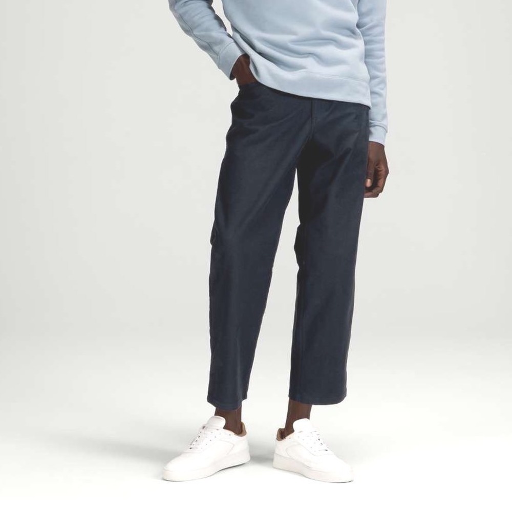 Lululemon‎ ABC Relaxed Fit Crop Pants Utilitech Men's 32 Blue